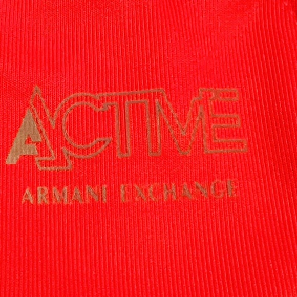 A/X Armani Exchange Active Women Drawstring Debossed Logo Joggers Red Size XS - Picture 11 of 13